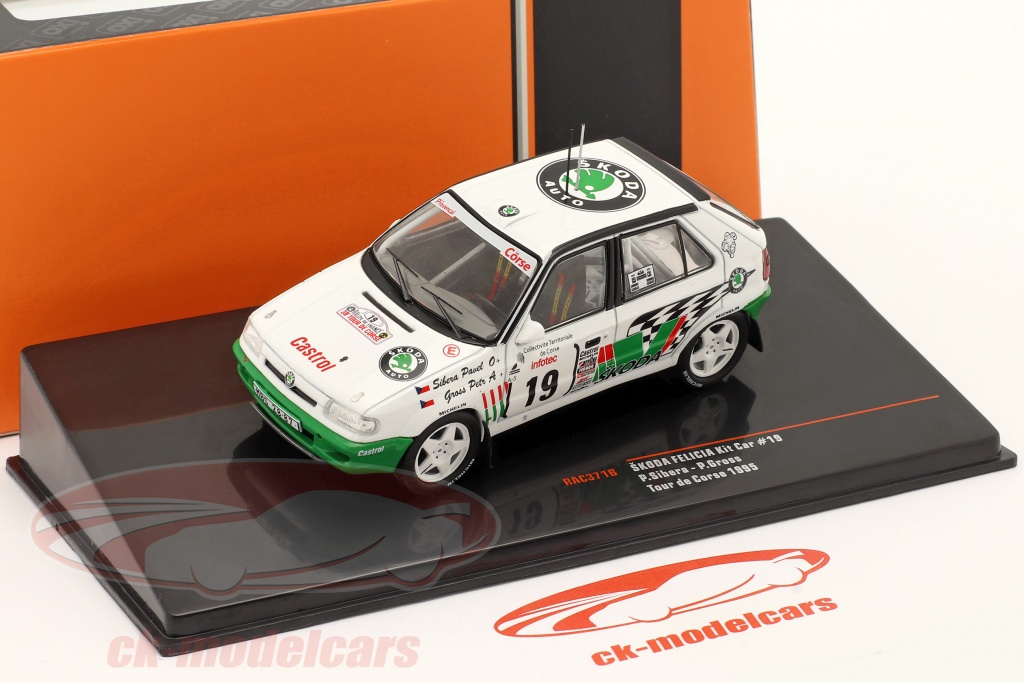 Miniature IXO Skoda Felicia Kit Car - Tour De Corse 1995 - 1/43 - RAC371B