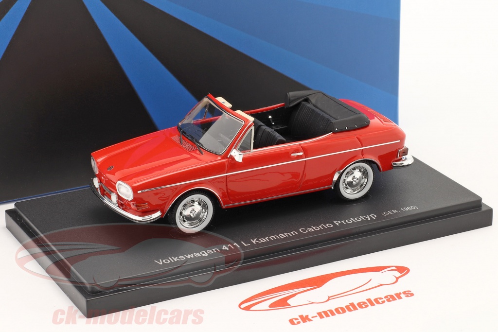 AutoCult 1:43 Volkswagen VW 411 L Karmann convertible prototype 1960 ...