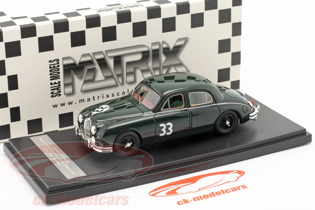 JAGUAR 3.4 LITRE #33 WIN SILVERSTONE 1958 DAILY HAWTHORN MATRIX MXR41001-031