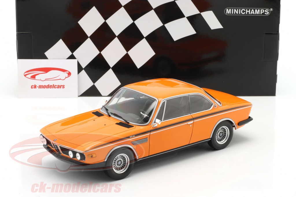 Lucky Oppositie gebruiker Minichamps 1:18 BMW 3.0 CSL bouwjaar 1971 oranje 155028131 model auto  155028131 4012138753655