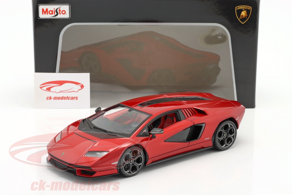 Maisto 1:18 Lamborghini Countach LPI 800-4 year 2022 red 31459R model car  31459R 090159069355