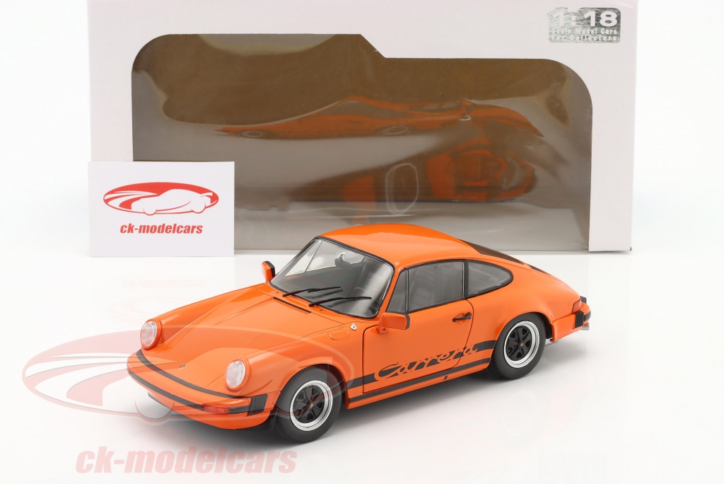 Solido 1:18 Porsche 911 (930)  Carrera year 1977 orange S1802605 model  car S1802605 421181630 3663506016059
