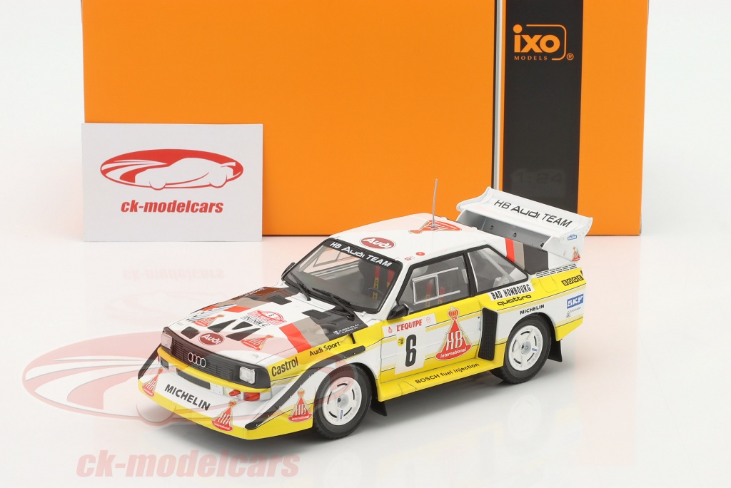 Décalcomanie Audi Quattro Sport E2 – H. Mikkola – Rallye Monte-Carlo 1986 – 3ème