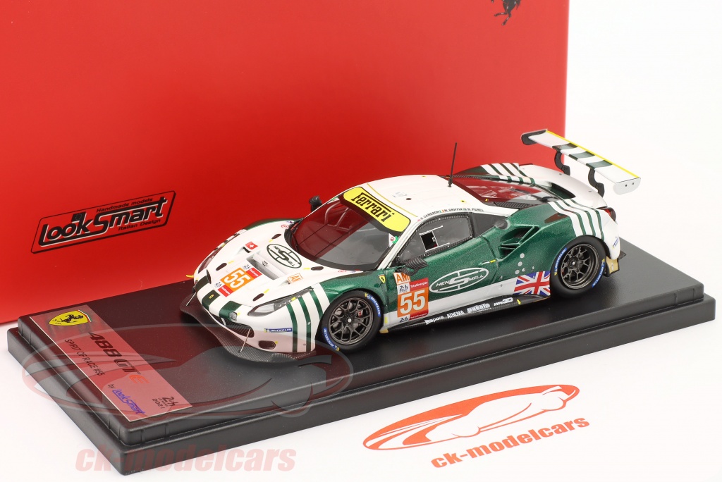 Looksmart LSLM070 – Ferrari 488 GTE N°55 – Le Mans 2017 (échelle 1/43)
