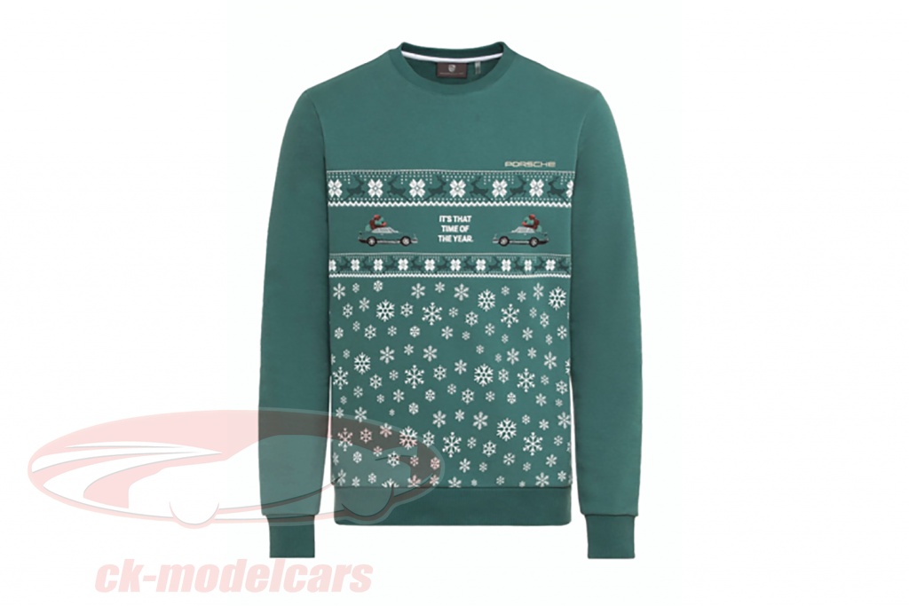 Porsche Christmas sweater green 