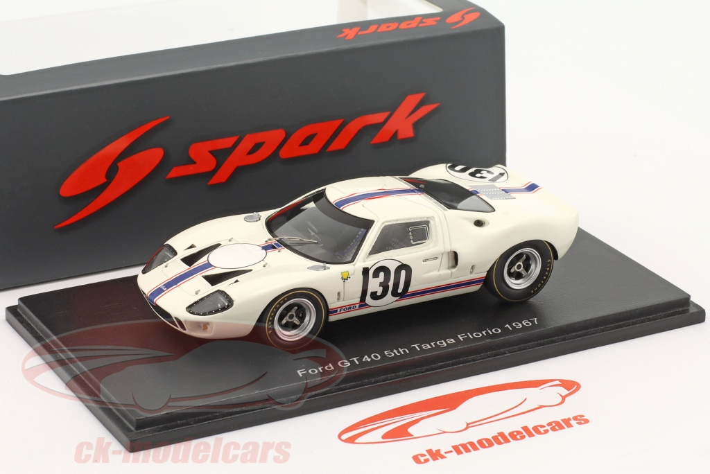 1/43 FORD GT40 Greder Racing Plaque Florio 1967 #130 H.Greder/J.M