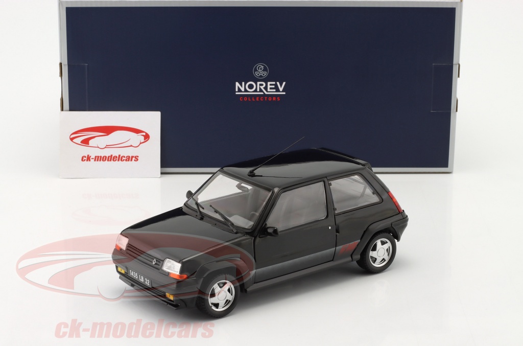 Norev 1/18 Renault 5 Supercinq GT Turbo 1985 - Grise Phase 1 - Miniature Neuve