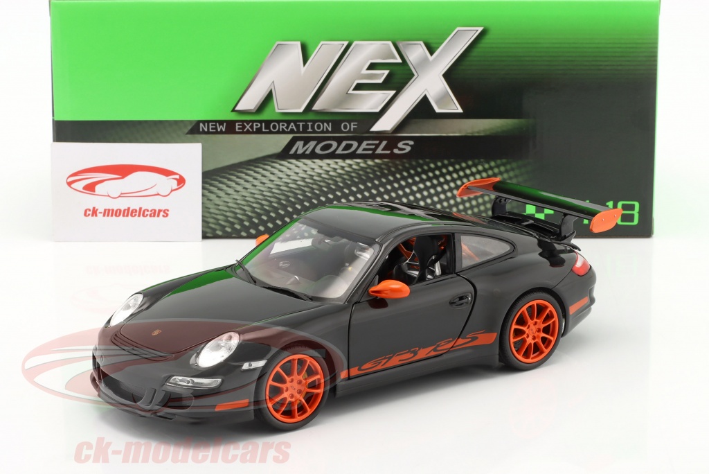 Welly 1:18 Porsche 911 (997) GT3 RS schwarz / orange 18015W