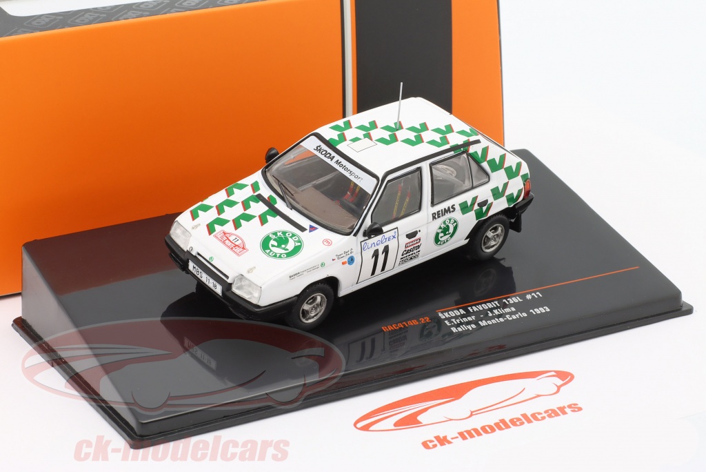 Skoda Favorit 136L 1989 – Miniature IXO 1/43 – Rallye Bohemia, Berger – Collection