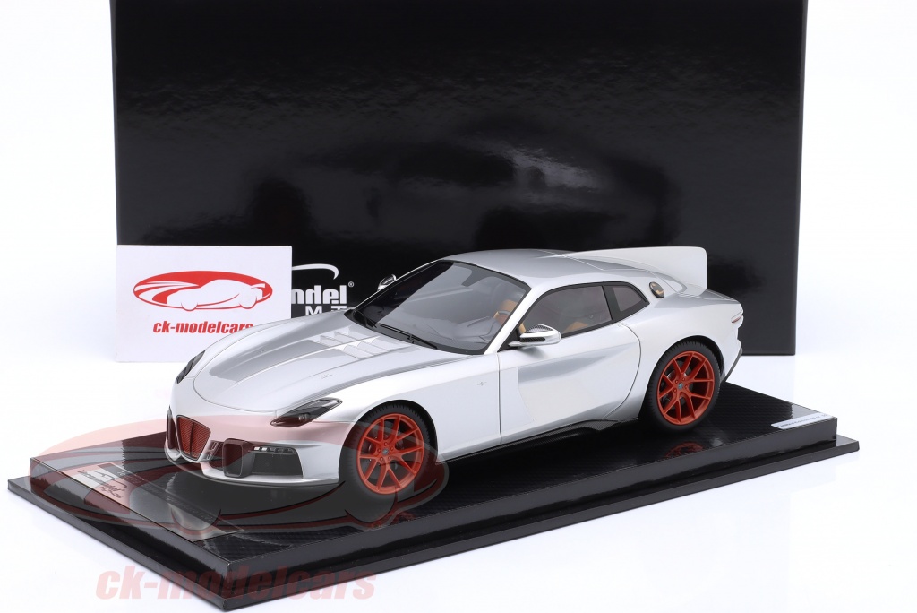 Tecnomodel 1/18 – Ferrari Aero3 Touring Superleggera Gris Métallisé 2021 – Résine De Collection