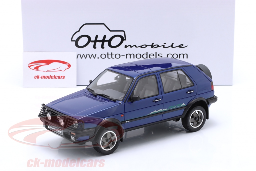 Ottomobile 1:18 Volkswagen VW Golf Country Bouwjaar 1990 blauw model OT973 9580010212538
