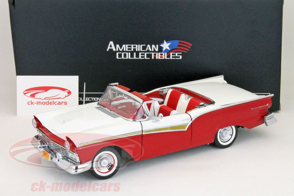 Sun Star Models 1:18 フォードFairlaine 500スカイライナー炎赤/赤白 