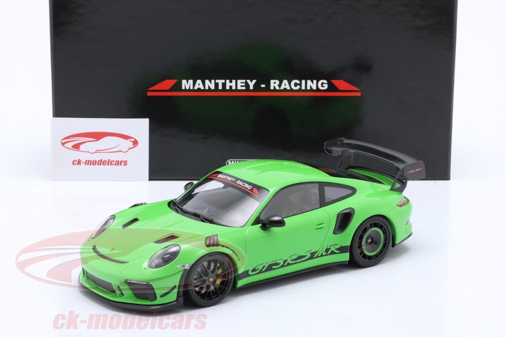 Minichamps 1:18 Porsche 911 (991.2) GT3 RS MR Manthey Racing verde  MR-911-GT3RS-1801 modello auto MR-911-GT3RS-1801 4012138751170
