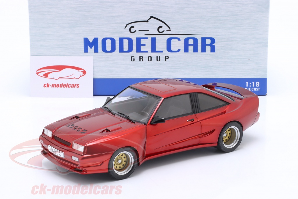 Modelcar Group 118 Opel Manta B Mattig year 1991 dark red metallic MCG18424 model car MCG18424