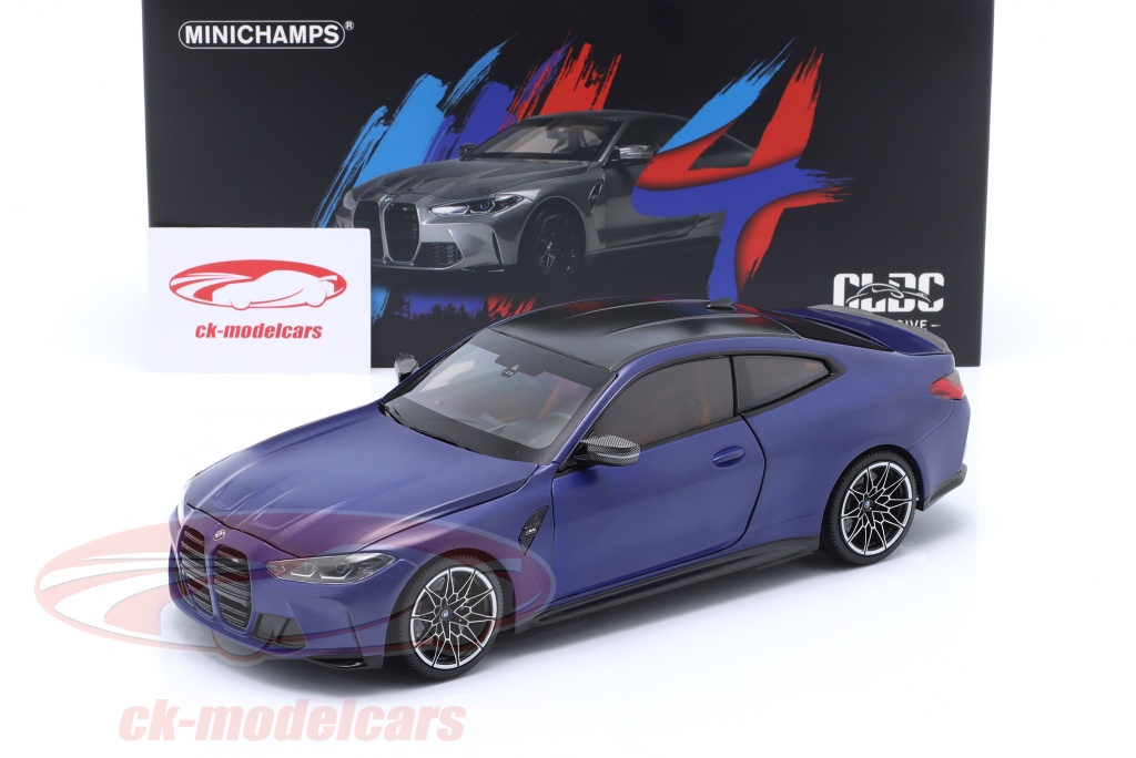 Minichamps 1:18 BMW M4 Baujahr 2020 blau metallic 113020123  
