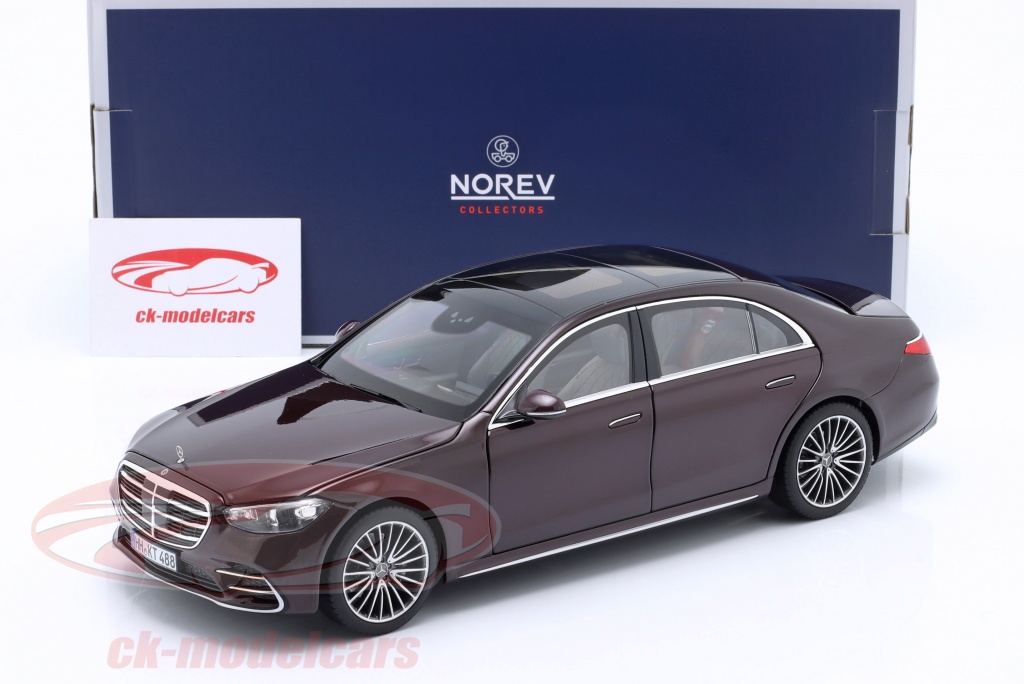 Norev 1:18 Mercedes-Benz S class AMG-Line year 2021 red metallic