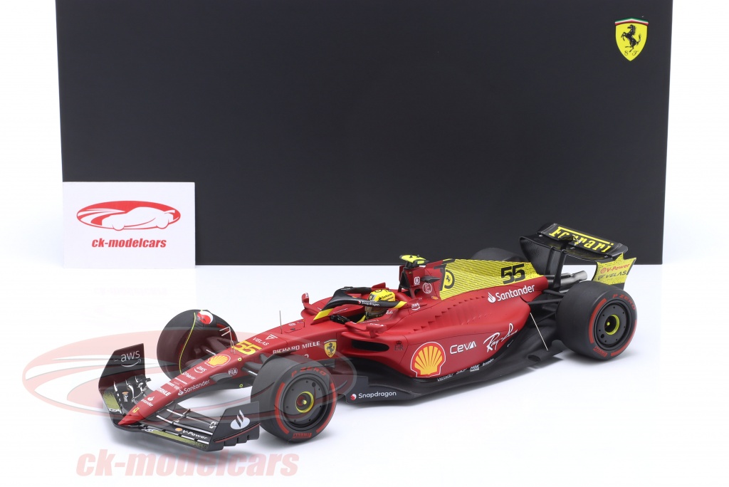 Carlos Sainz jr. Ferrari F1-75 #55 GP Italia Fórmula 1 2022 1/18