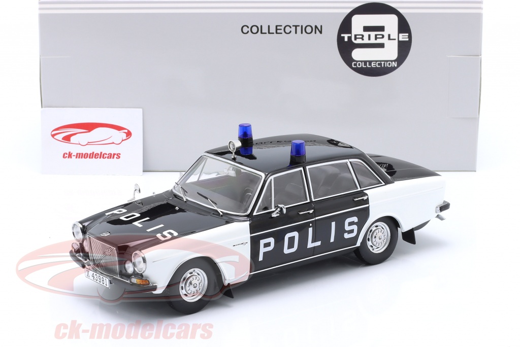 Volvo 164 Berline 1970 – Triple9 1/18 – Blanche – Miniature Métal Neuve