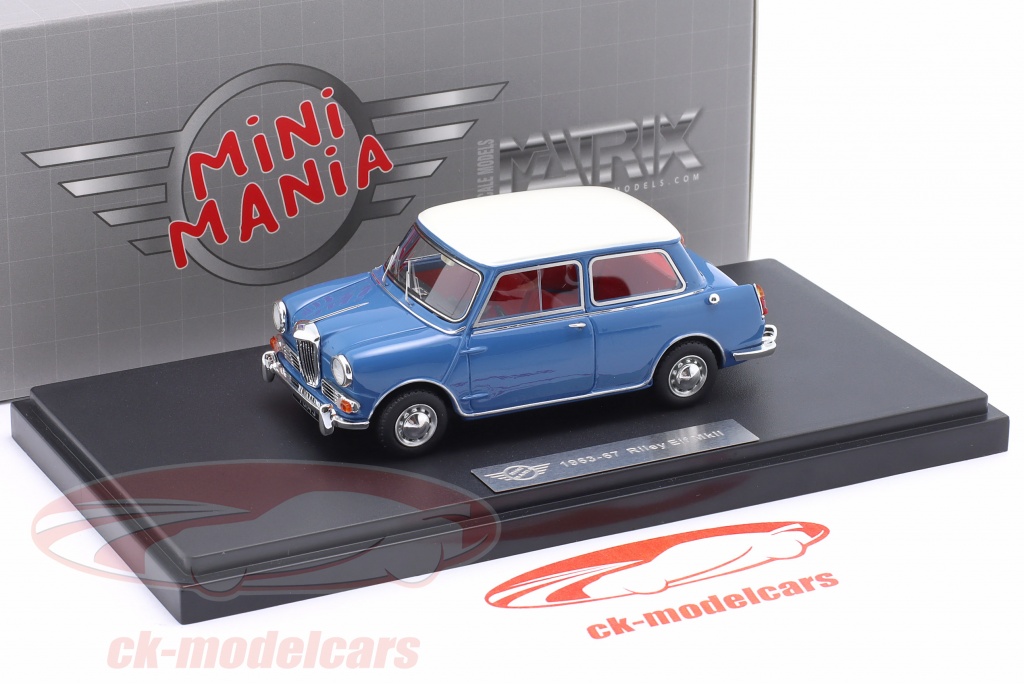 Matrix 1:43 Riley Elf MkII Année de construction 1963-1967 bleu / blanc ...