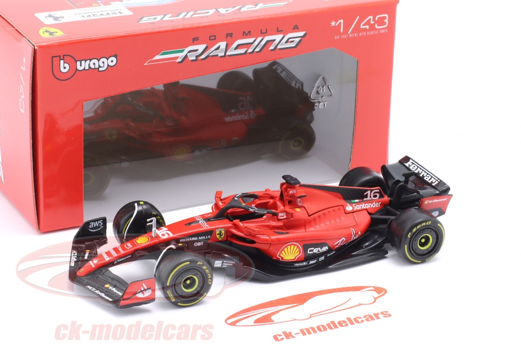 Bburago 1:43 Charles Leclerc Ferrari SF-23 #16 formule 1 2023 18