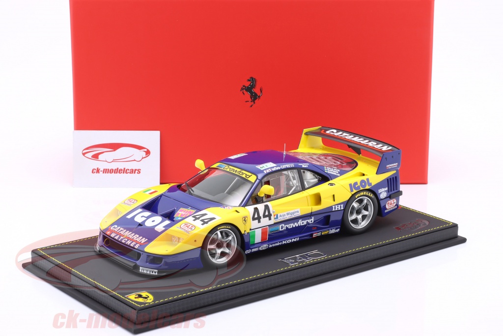 BBR 1:18 P18139F - Ferrari F40 LM 24h Le Mans 1996 TEAM ENNEA IGOL #44