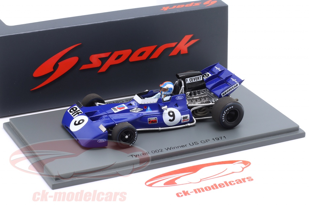 Miniature Quartzo Tyrrell 003 Bleue - Vainqueur GP USA 1971, François Cevert