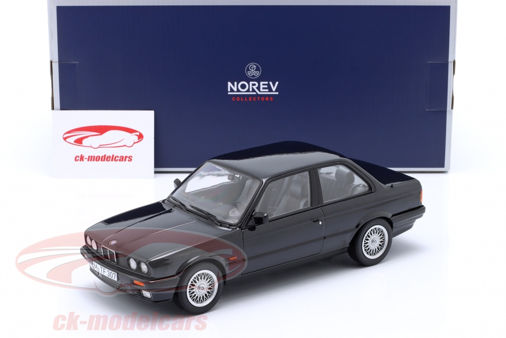 BMW 325i E30 建設年 1988 黒 メタリックな 1:18 Norev