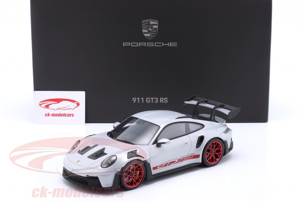 Porsche 911 GT3 RS 2022 White & Pyro red 1:18