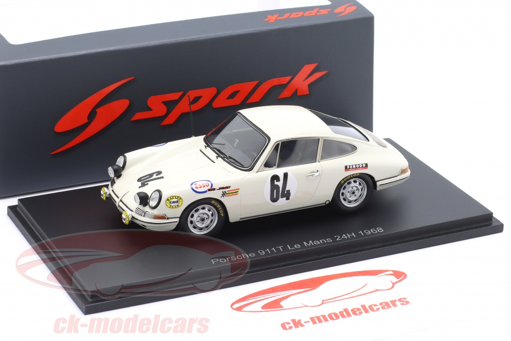 Spark S9744 1/43 Porsche 911T No.44 13th Le Mans 24H 1969 C