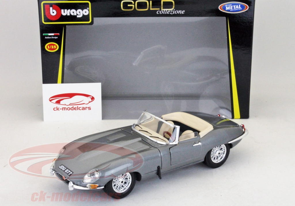 BBURAGO 1/18 JAGUAR E CABRIOLET 1961 Réf 3516
