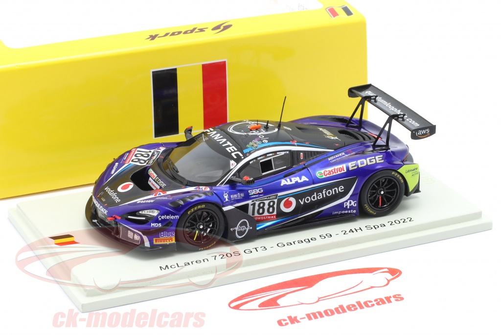 Spark 1/43 McLaren 720S GT3 N°10 - Team Morocco FIA Games 2022 - Résine - NEUF