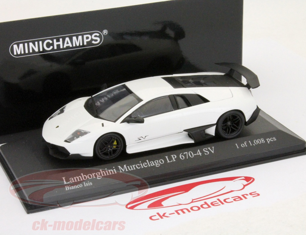 🏎️ Minichamps 1/43 - Lamborghini Murcielago LP 670-4 SV 2009 Jaune - NEUF En Boîte