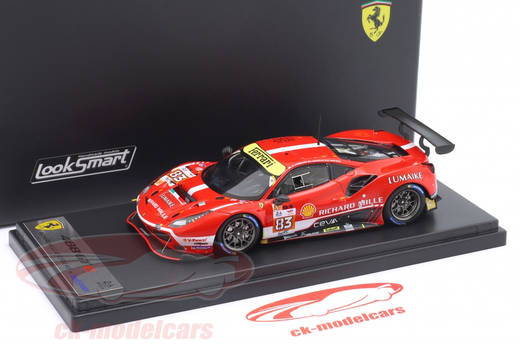 Numero 83 LookSmart 1 43 Ferrari 488 GTE Evo 83 24h LeMans 2023 Numero 83 LookSmart 1 43 Ferrari 488 GTE Evo 83 24h LeMans 2023