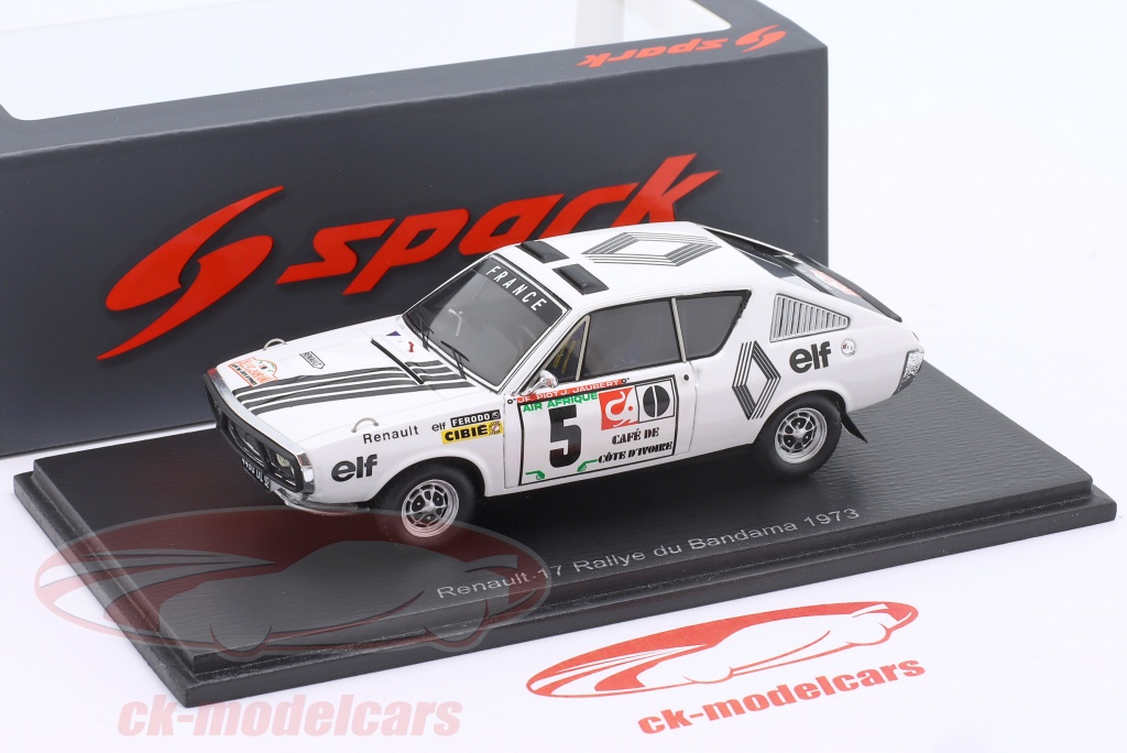 SPARK 1/43 - RENAULT 17 - Tour de Corse 1974 - Little Bolide