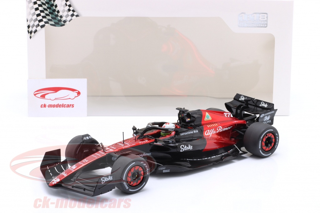 ミニチャンプス アルファ ロメオ C43 #77 2023 1/18 ミニチャンプス 1/18 アルファロメオ F1チーム ステーク C43