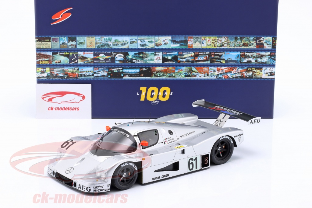 Spark 1:18 Mercedes Sauber C9 #61 Le Mans 1989 (Baldi/Acheson) - Miniature Neuve 18S840