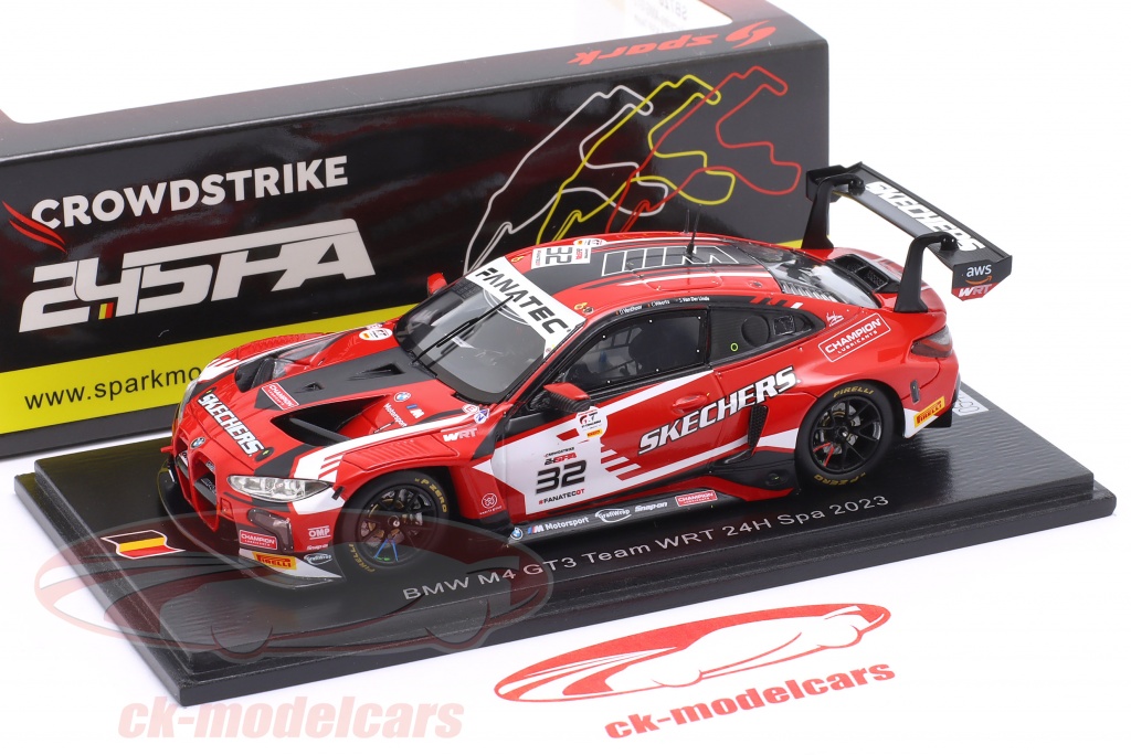 Spark 1:43 BMW M4 GT3 #32 24h Spa 2023 Team WRT SB733 model car  