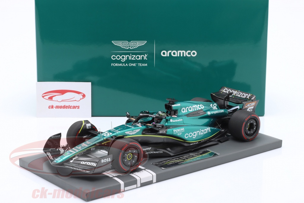 Minichamps 1:18 Lance Stroll Aston Martin AMR23 #18 6ème Bahreïn GP