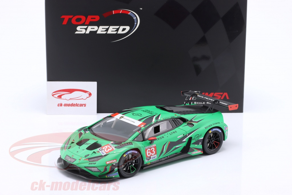 Spark 1:43 Lamborghini Huracan GT3 EVO2 #63 7th FIA GT World Cup 2024 Mortara SA303 modèle voiture SA303 9580006783035