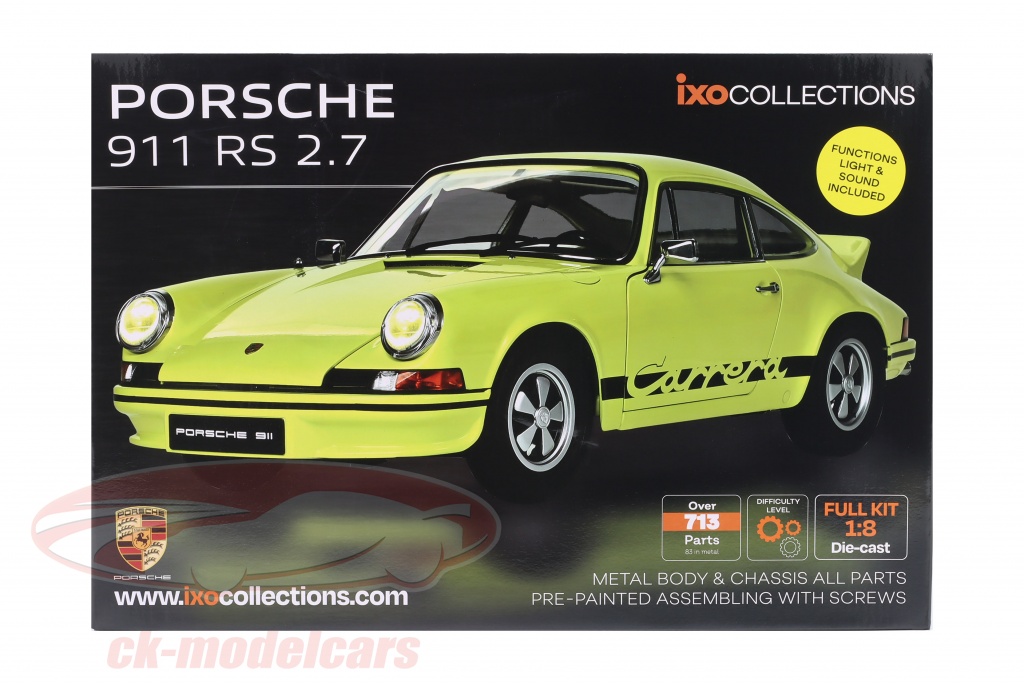 Ixo 1:8 Porsche 911 Carrera RS 2.7 yellow / black Kit 520010115  