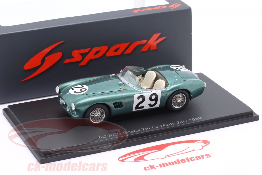 Miniature Renaissance 1/43 – AC Ace #60, 24 Heures Du Mans 1962 – Modèle Rare Avec Présentoir