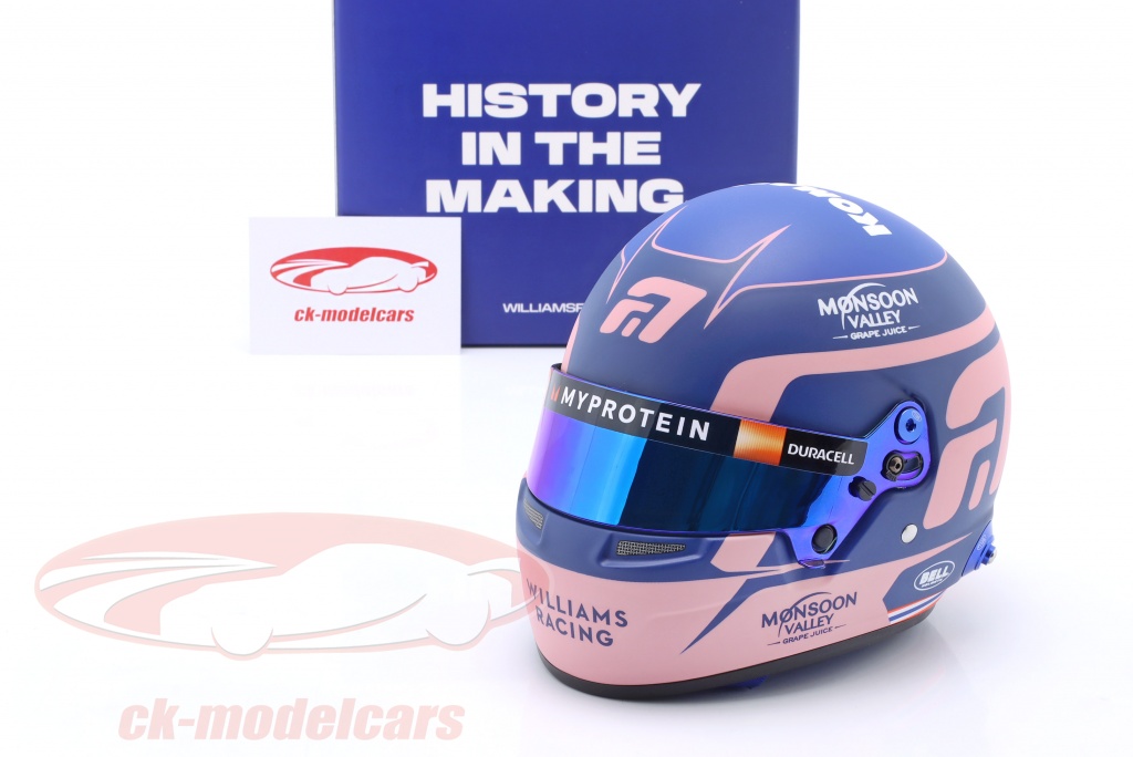 ベル1：2アレクサンダーアルボン＃23ウィリアムズレーシングフォーミュラ1 2024ヘルメット4100313モデルカー4100313 4100313