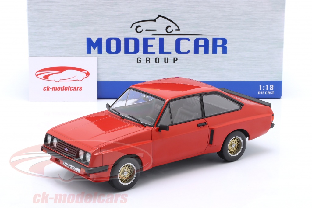 ModelCarGroup FORD ESCORT MKI II RS 2000 X-PACK 1977 WHITE/LIGHT BLUE