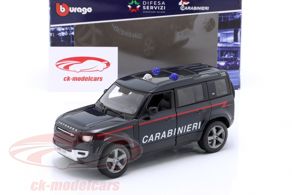 Burago 1/25 Land Rover New Defender 110 Carabinieri 2022 Blu &ndash; Modello 18-21111-CAR