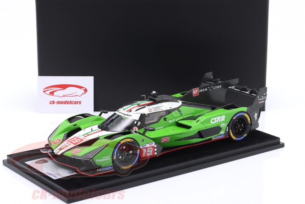 Miniature Looksmart 1/18 – Lamborghini SC63 N°19 – Le Mans 2024 – Grosjean/Cairoli