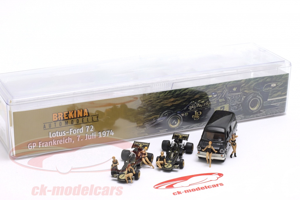 Set Lotus 72E JPS and Ford Transit German GP Nürburgring 1973 - F1