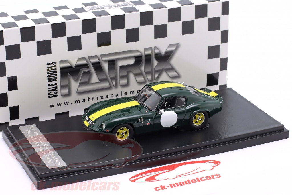 Matrix 1:43 Lotus Elan 26R Coupe Streamline 1964 绿色的 / 黄色的 MXR41209-013 ...