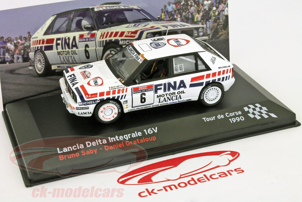Lancia Delta Integrale 16V Saby Tour De Corse 1990, Miniature Vitesse 1/43, Neuve