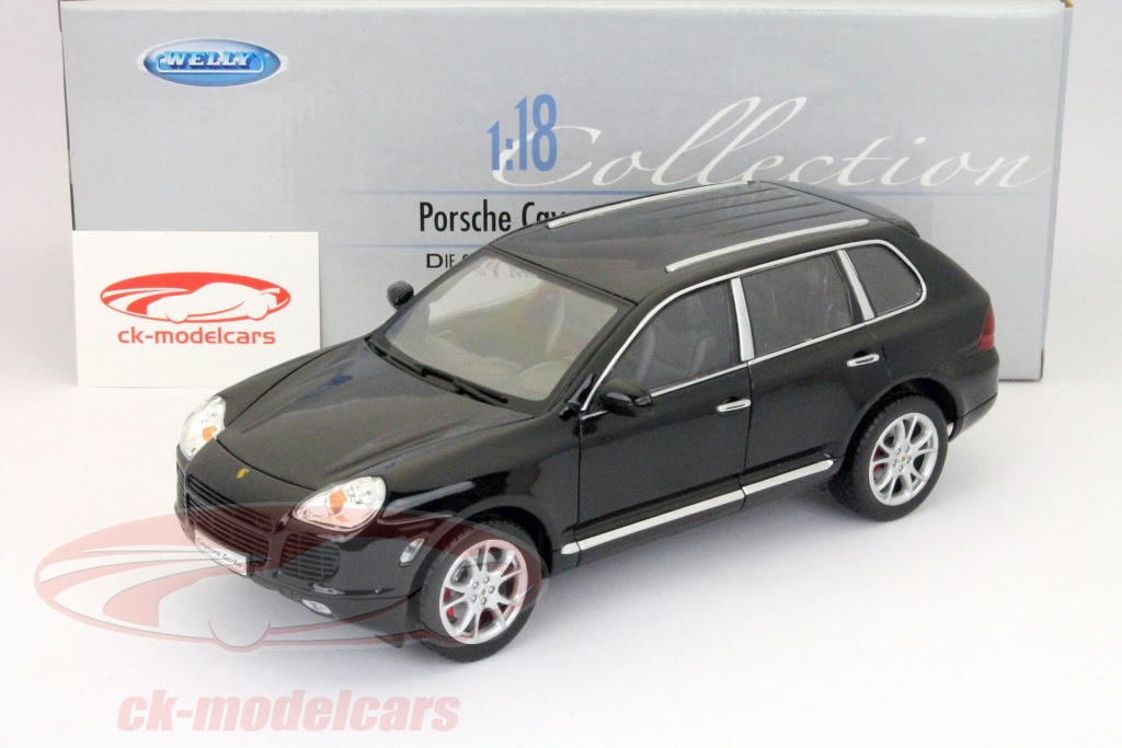 LE063 WELLY 12529S-W Voiture 1/18 1:18 Porsche Cayenne Turbo noir