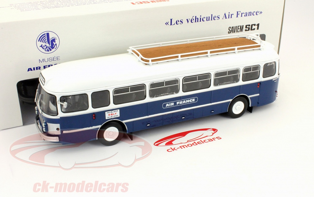 Miniature NOREV 1/43 Bus SAVIEM SC1 Air France 1960 - Musée Des Véhicules - Rare, Neuf En Boîte